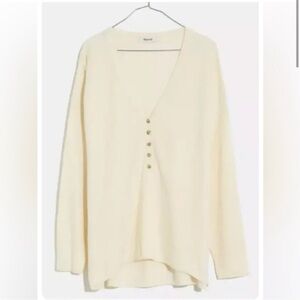 NWT Madewell Asherton waffle knit Henley
